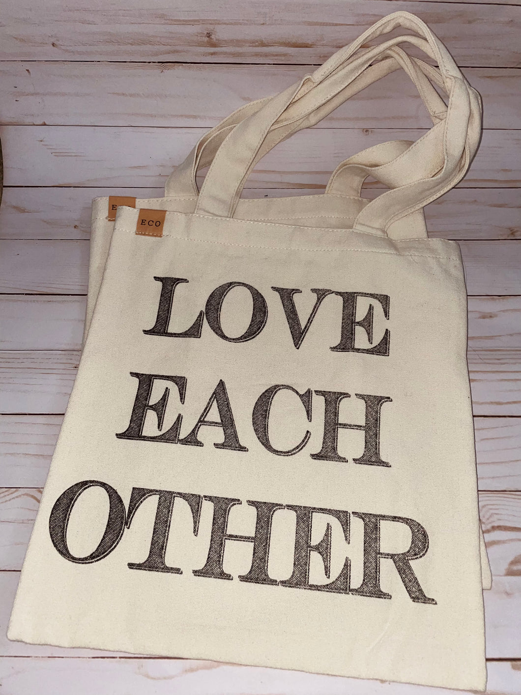 Love Each Other Tote Bag