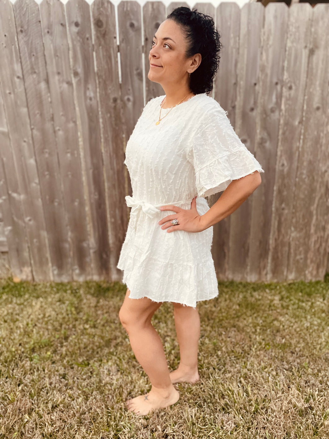 Cloudy Days Babydoll Dress