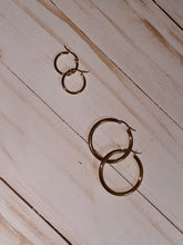 Load image into Gallery viewer, Hope Hoop Earrings
