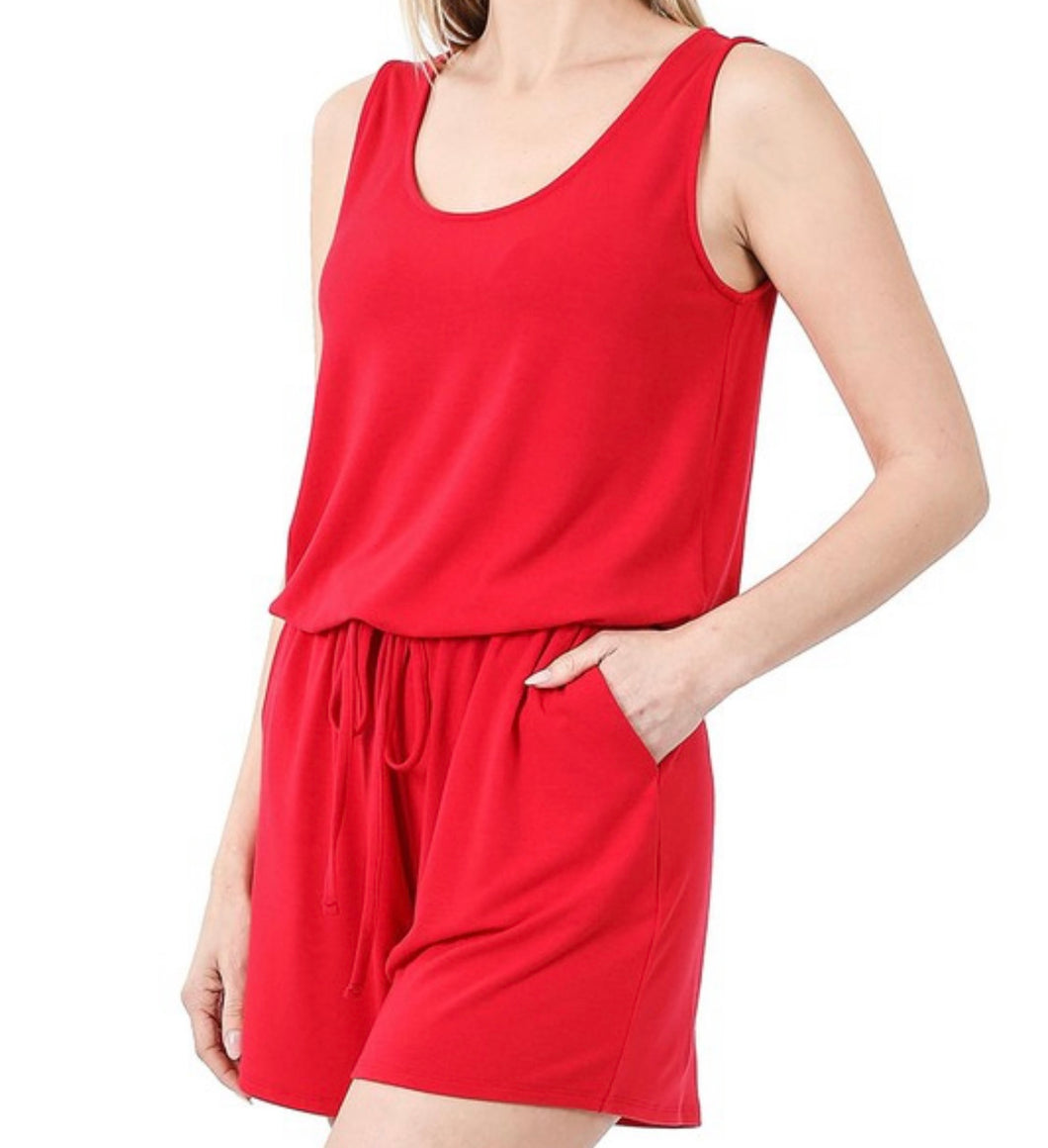 Rose Red Romper