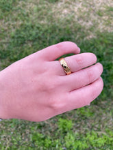 Load image into Gallery viewer, Criss Cross Gold Plated Ring
